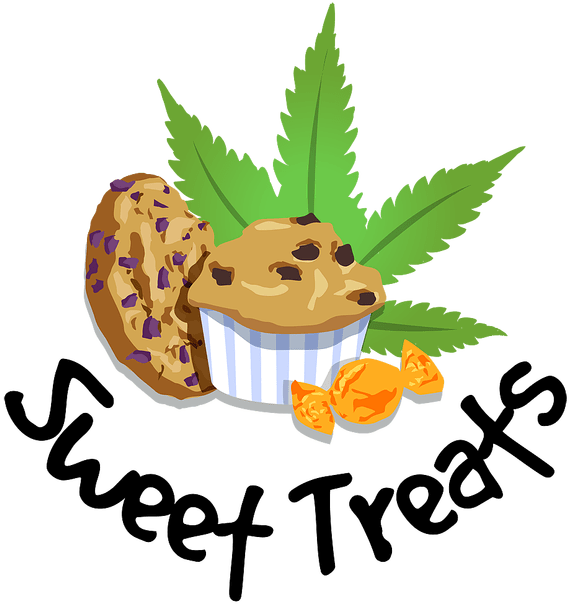 Desserts Clipart Brownie - Marijuana Leaf (569x604), Png Download