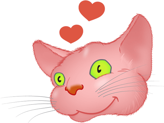 Pink Cat Emoji Messages Sticker-8 - Cat Yawns (644x500), Png Download