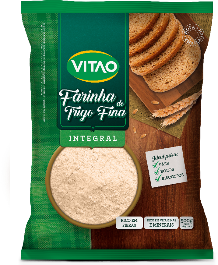 Farinha De Trigo Integral Fina (1000x1000), Png Download