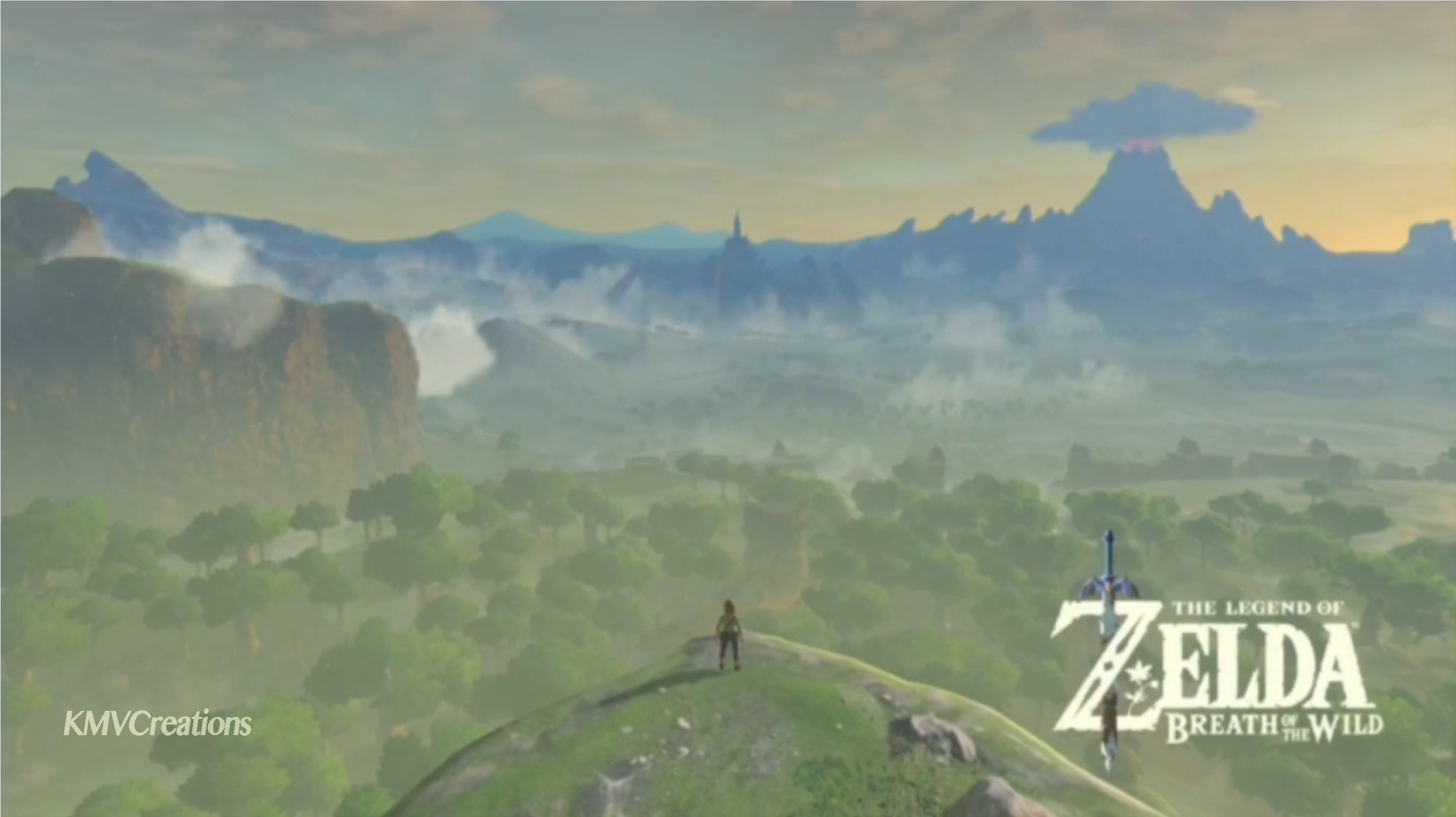 The Legend Of Zelda - Legend Of Zelda Breath Of The Wild Great Plateau (3600x1615), Png Download