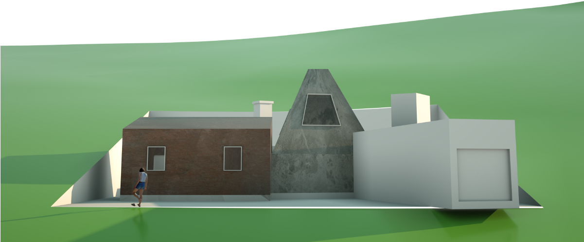 Perspective Material Id Image And Perspective Raw Image - Brutalist Architecture (1200x848), Png Download