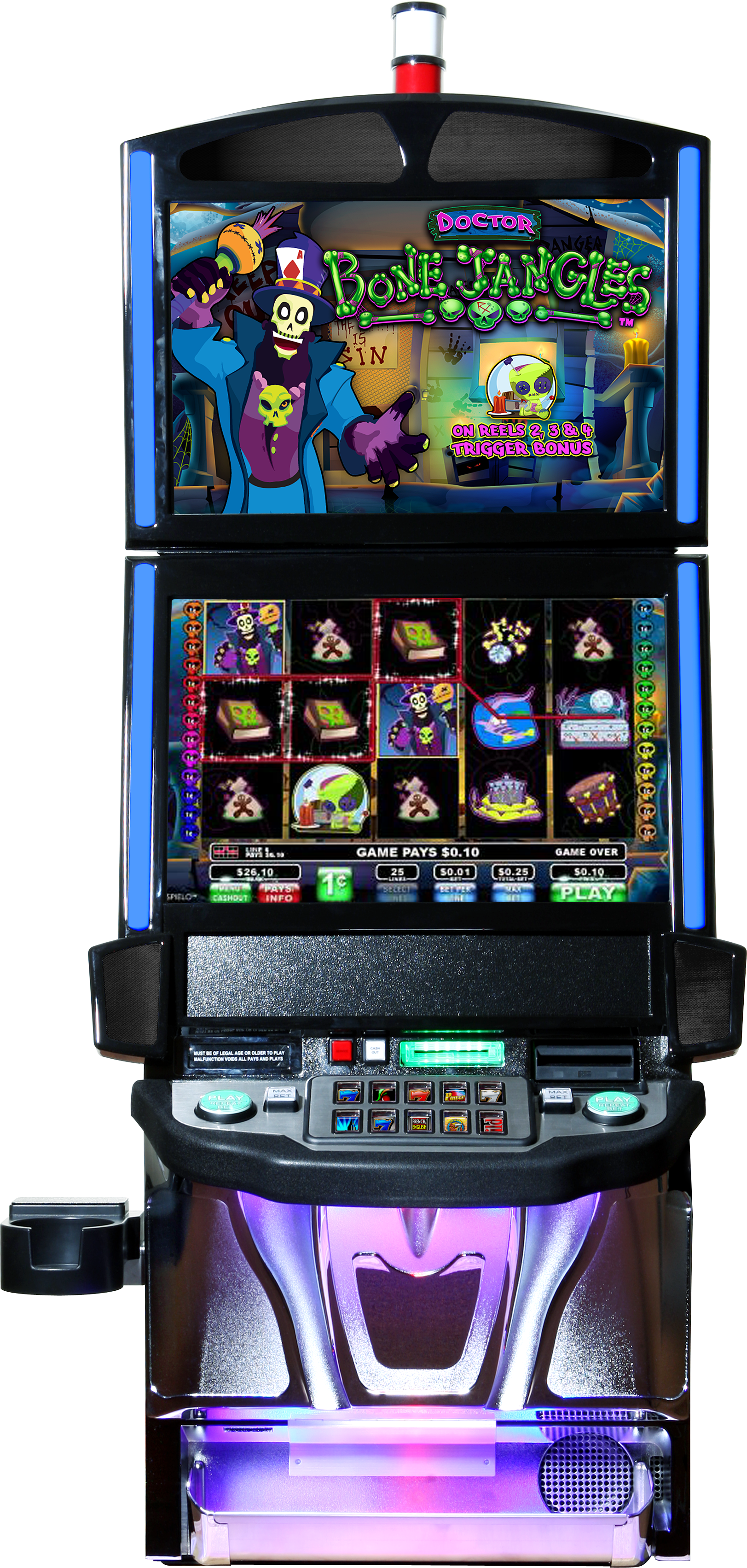 Fees Associated With Getting Licensed In Illinois - Slot Machine (1623x3405), Png Download