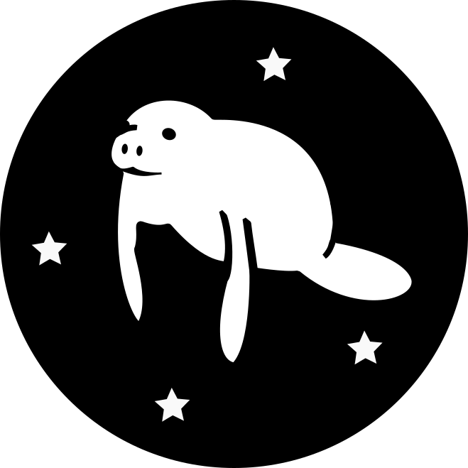 Space Manatee Logo - Tw Png (659x659), Png Download