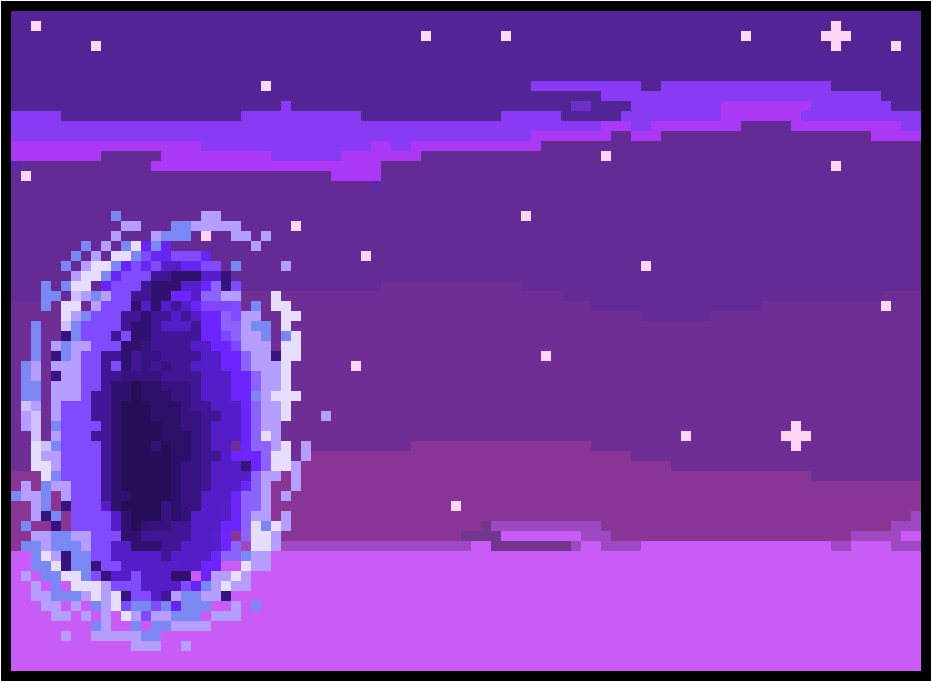 Portal Background Pixel Art - Portal Pixel No Background (1100x810), Png Download