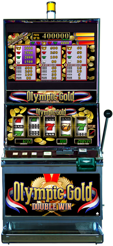 Olympic Gold Slot Machine (482x1050), Png Download