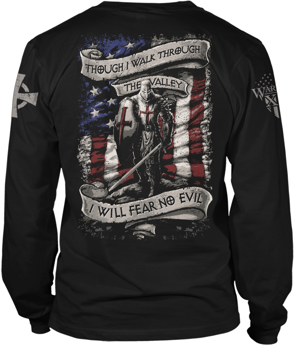 American Crusader Long Sleeve - American Crusader Warrior 12 (1200x1200), Png Download