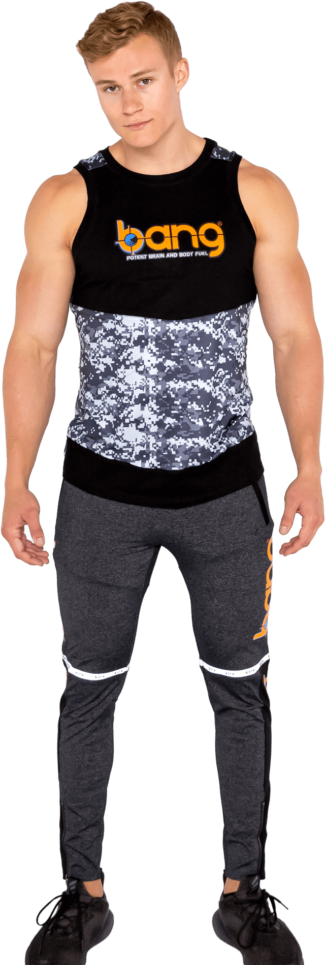 Bang Camo Fighter Muscle Tanks And Reflective Tapered - Fitness Professional (1400x1970), Png Download