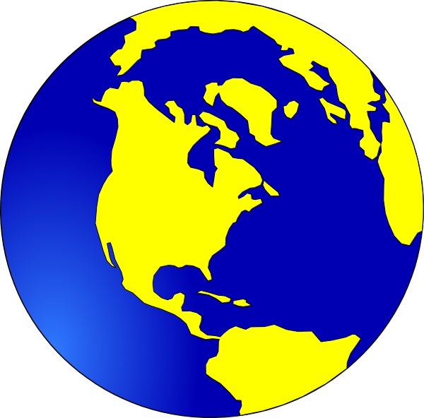Blue And Yellow Earth (600x592), Png Download