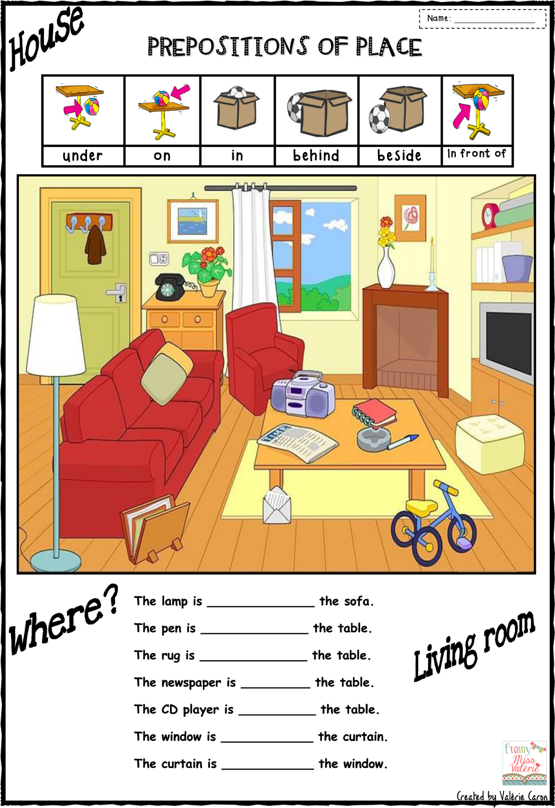 Living Room Clipart Preposition (1103x1600), Png Download