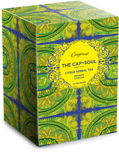 Citrus Herbal Tea Pyramids - Box (530x610), Png Download