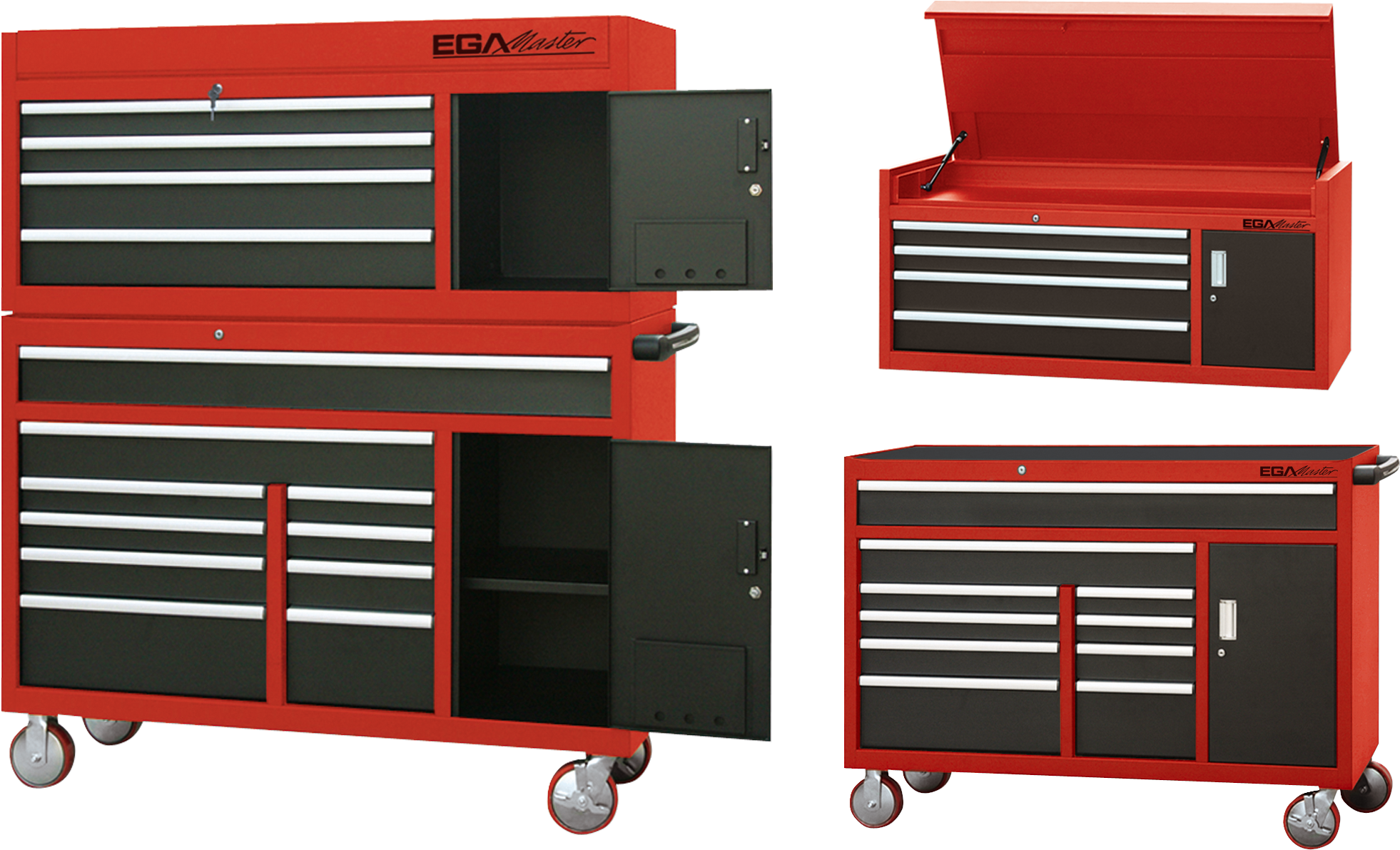 Ega Master Presents The New Xl Roller Cabinets For - Carro De Herramientas Doble (2188x1494), Png Download