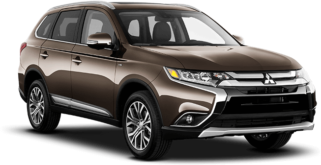 Up Front, You'll Find Bold Led Positioning Lights, - Mitsubishi Outlander 2018 Red (940x460), Png Download