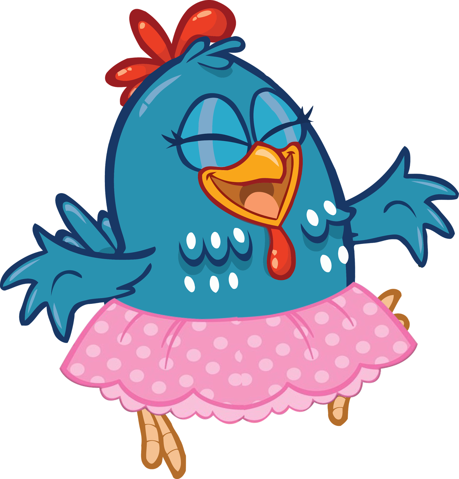 Galinha Pintadinha Saia Rosa 03 Imagens Png - Galinha Pintadinha De Saia (1532x1600), Png Download