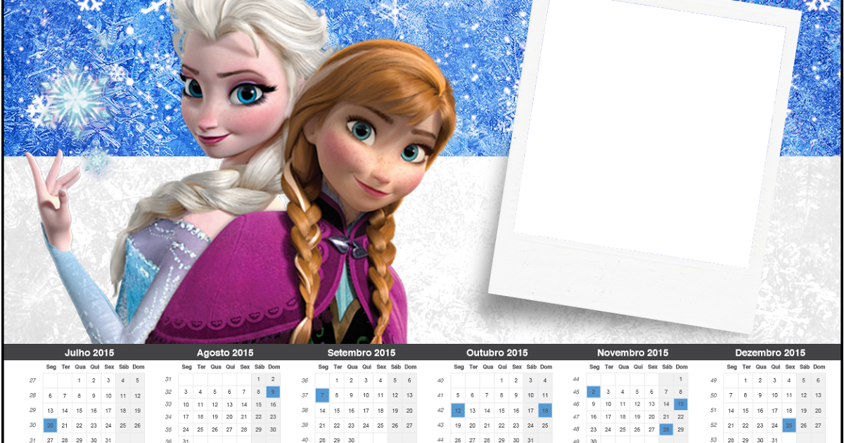 Calendario Elsa Y Ana 2018 (1200x630), Png Download