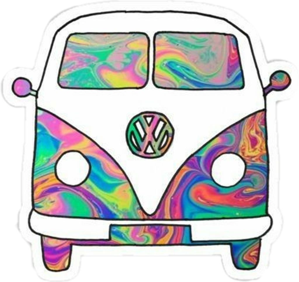 Cars Sticker - Vw Bus T1 Malvorlage (1024x966), Png Download
