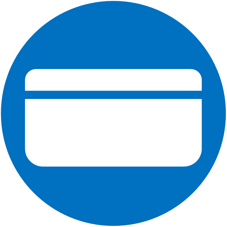Vector Icon Of A Credit Card - Icon Card Blue (771x771), Png Download