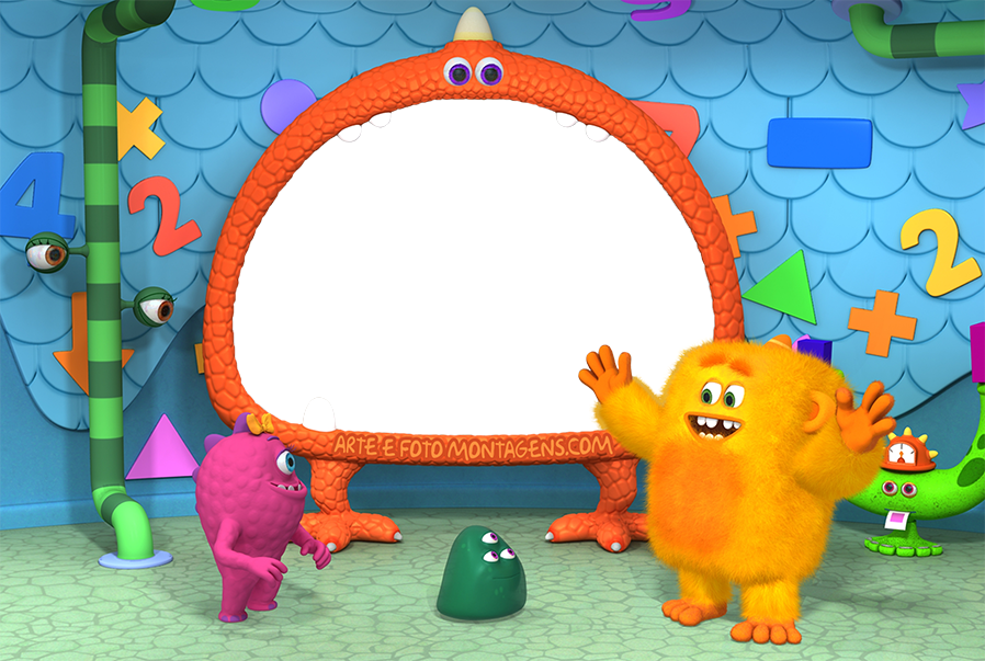 Molduras Png Personagens E L Esquadrao Dos Monstros - Discovery Familia Discovery Kids Matemonstruos (898x603), Png Download