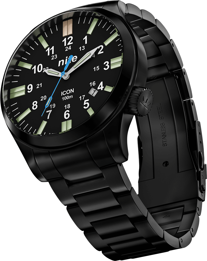 Night View - Analog Watch (1000x1000), Png Download