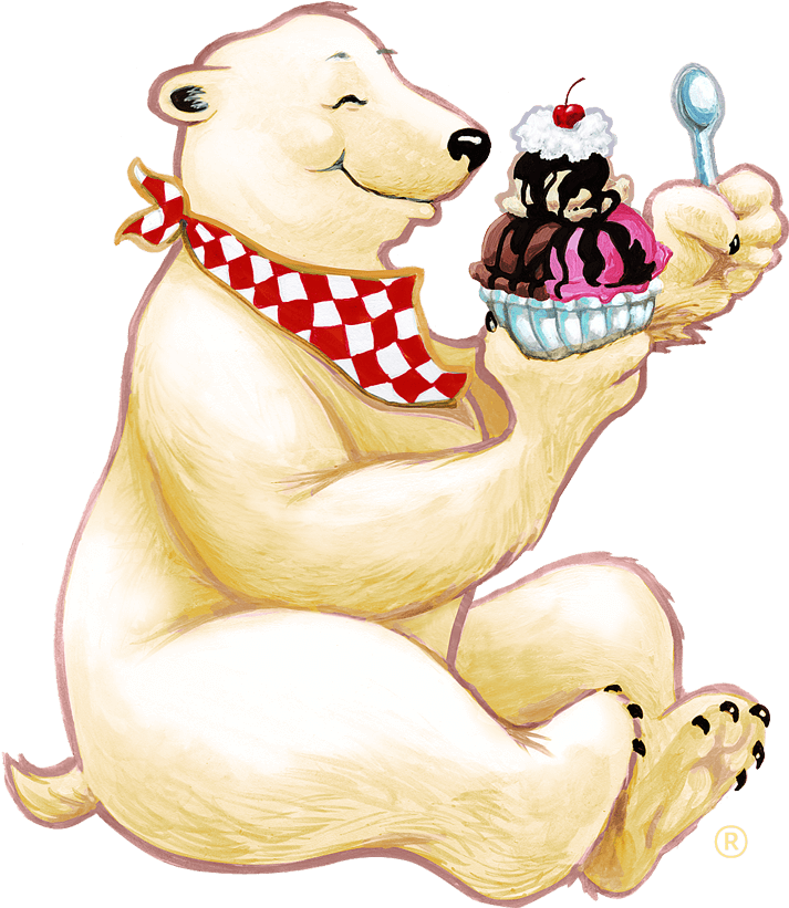 Http - //www - Herrells - Com/images/bear-large - Polar Bears Eating Ice (722x822), Png Download