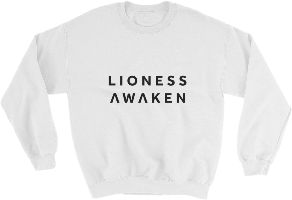 Lioness Awaken Classic Bold Unisex Sweatshirt - Gucci Hoodie White Classic (1000x1000), Png Download