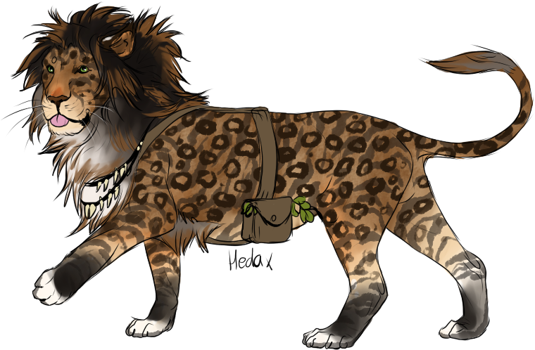 Asriei's Den - Masai Lion (768x521), Png Download