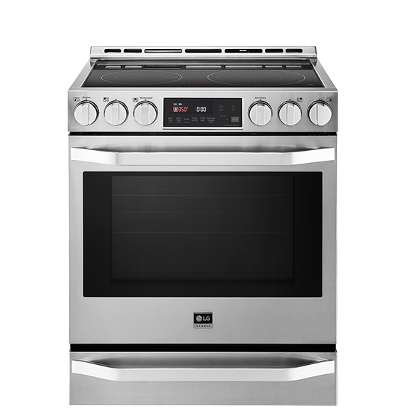 Electric Slide-in Range - Electric Slide In Range (580x589), Png Download