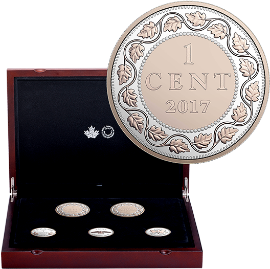 Legacy Of The Penny Five-coin Set Mintage - Penny (570x570), Png Download