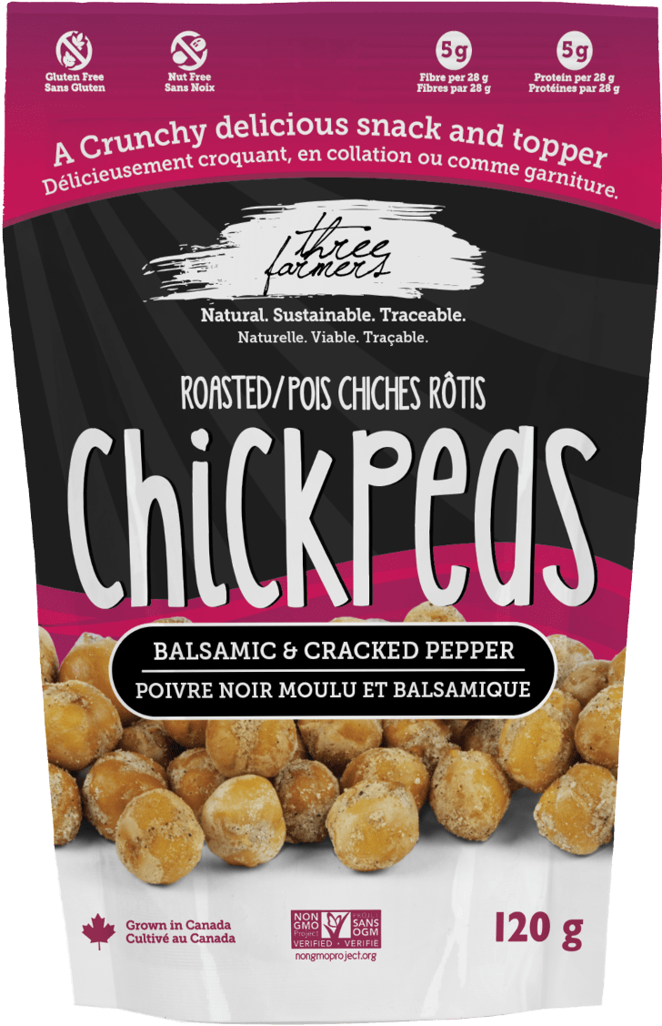 Balsamic & Cracked Pepper Roasted Chickpeas - Roasted Chickpeas Packaging (1000x1367), Png Download