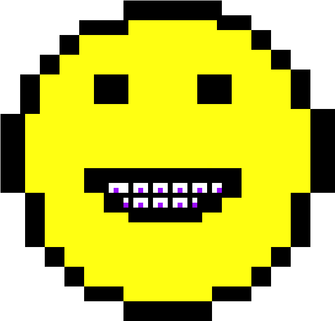 Braces Emoji - Minecraft Tennis Pixel Art (890x720), Png Download