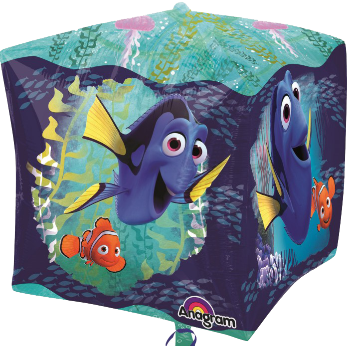 Finding Dory Cube Balloon - Nemo And Dory Round (700x694), Png Download