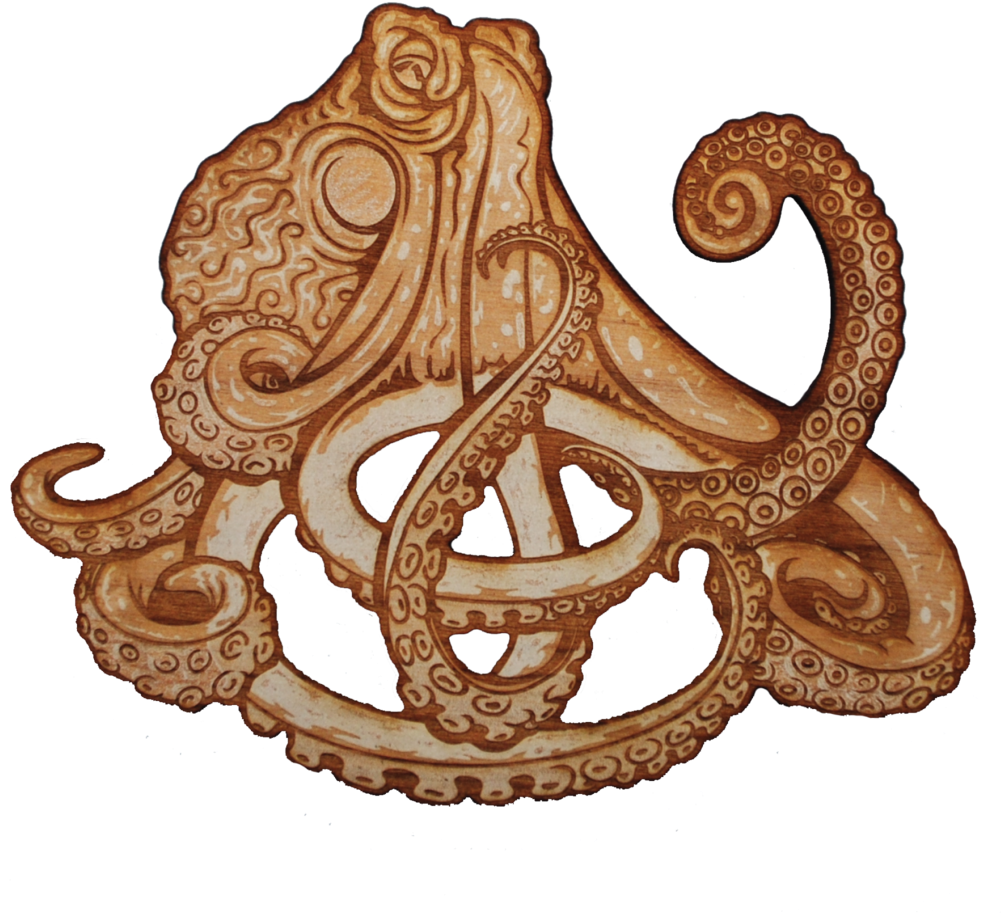 The Wooden Kraken - Illustration (1024x1024), Png Download
