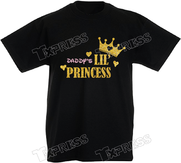 Shirt Girls Daddy's Lil Princess Black - Paganese Calcio 1926 (600x600), Png Download