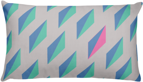 Falling Diamonds Of Snow Basic Pillow - Cushion (600x600), Png Download