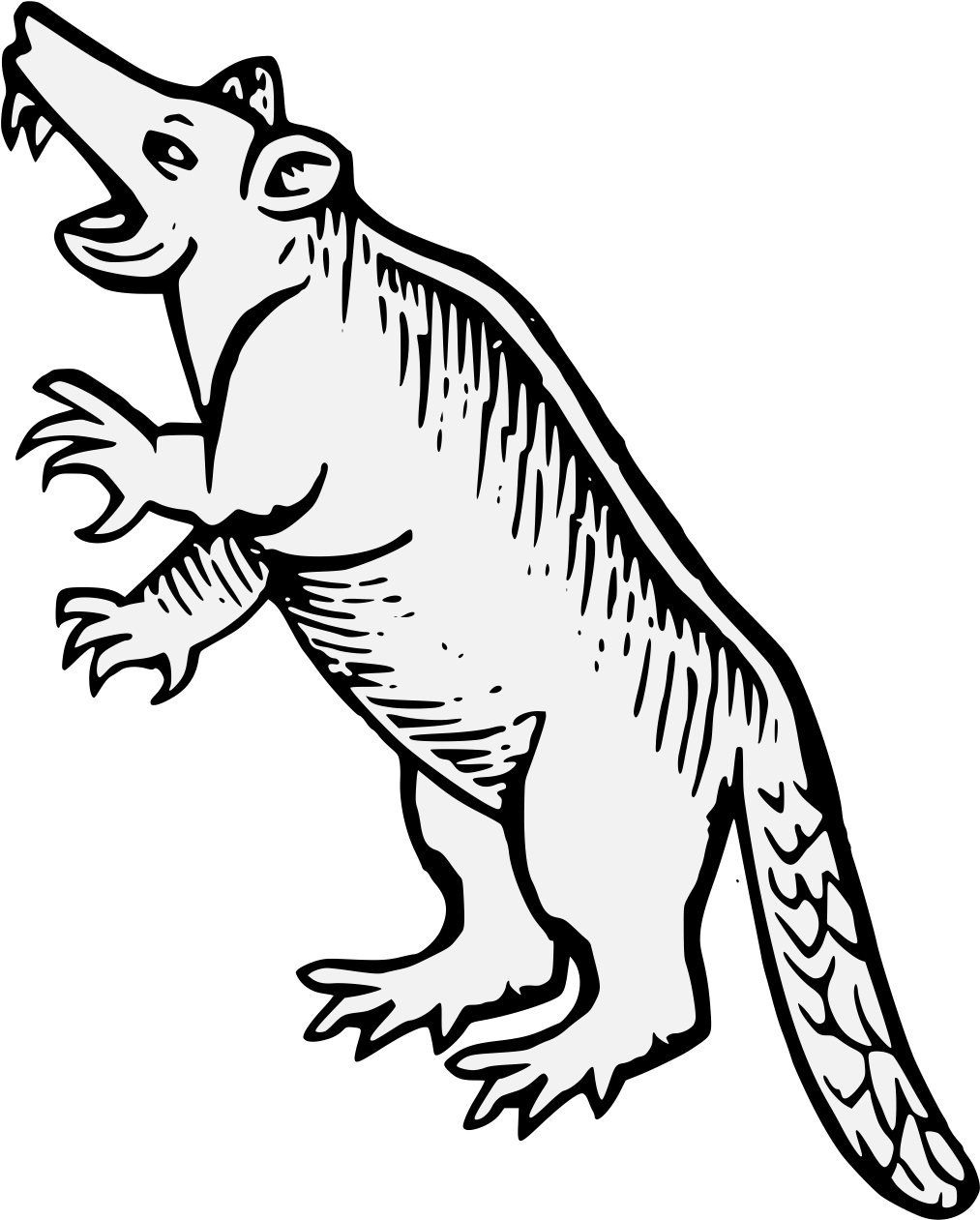 Beaver Rampant (1068x1312), Png Download