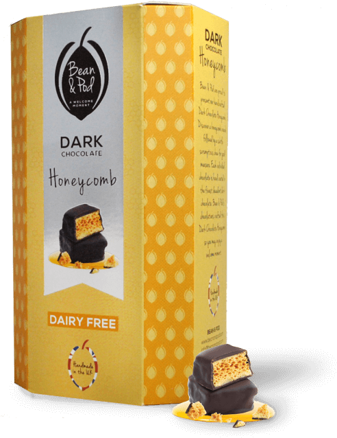Content/marketplace/bean And Pod Vegan Honeycomb - Bean & Pod Dark Chocolate Honeycomb (650x687), Png Download