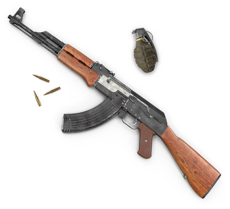 Weapons - Airsoft Gun Ak47 (808x732), Png Download