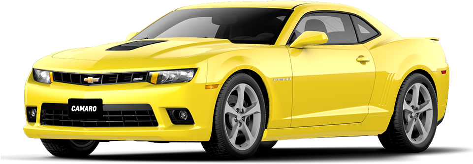 Camaro Lateral Png - 2015 Yellow Convertible Camaro Rs (960x540), Png Download