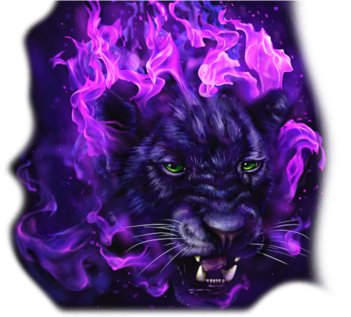720 X 617 5 - Panther Head In Flames (720x617), Png Download