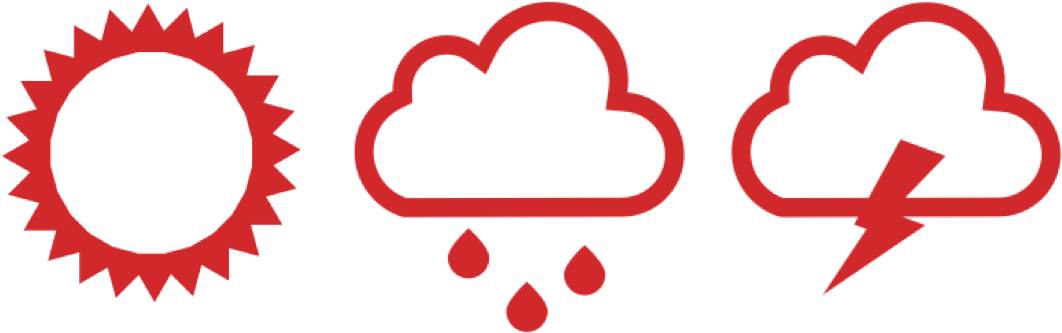 Weather Icons Horizontal - Leonardi Daisy 30 Nw (1073x343), Png Download