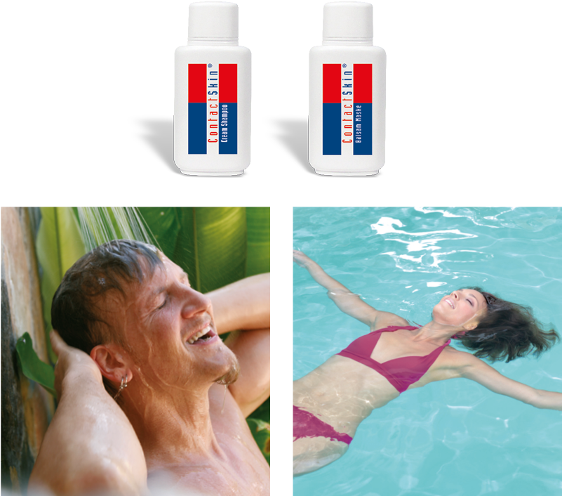 Zweithaar Produktlinie Für Bessere Pflege Des Haarteils - Swimming Pool (800x720), Png Download