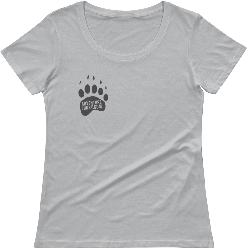 Bear Paw Women's Scoopneck T-shirt - T-shirt (1000x1000), Png Download