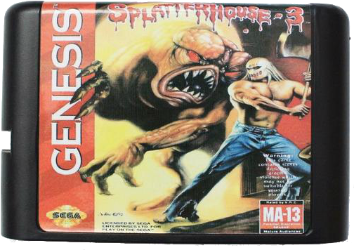 Load Image Into Gallery Viewer, Splatterhouse 3 Sega - Sega Game Cartridge Splatterhouse 3 (600x600), Png Download