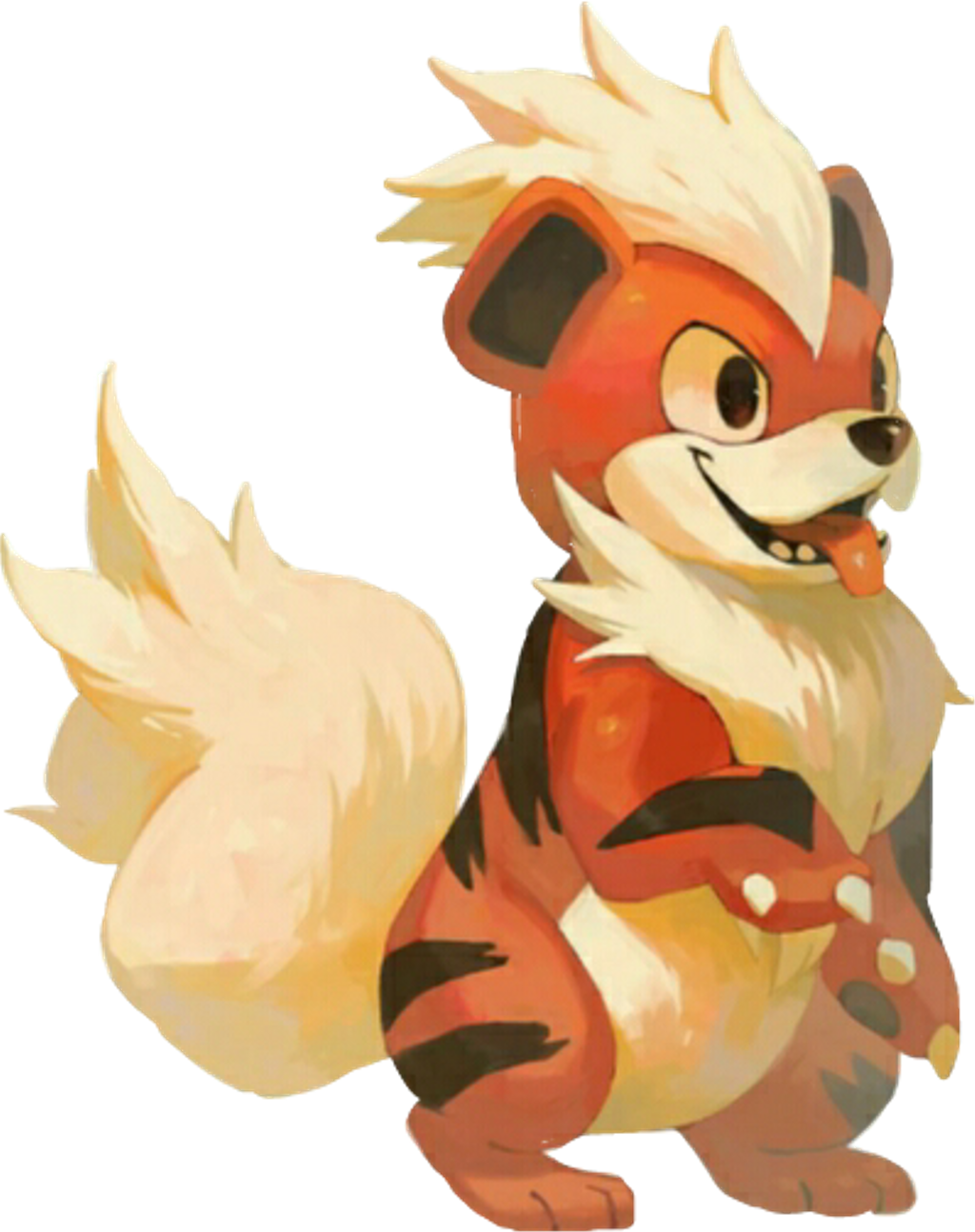 Pokemon Sticker - Growlithe Fanart (1024x1294), Png Download