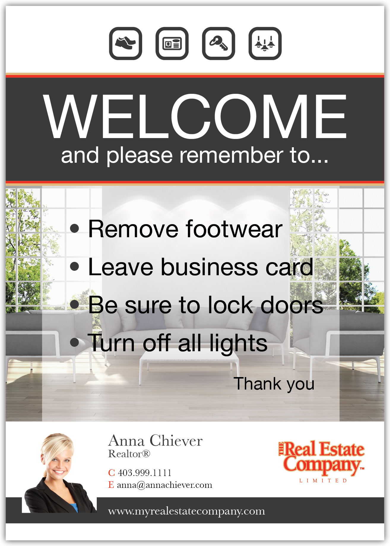Welcome Signs - Please Turn Off The Lights And Lock (1838x1838), Png Download