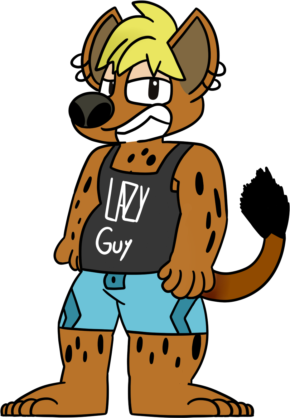 Hyena Henchfurry - Peace Love And Recycle (1000x1500), Png Download