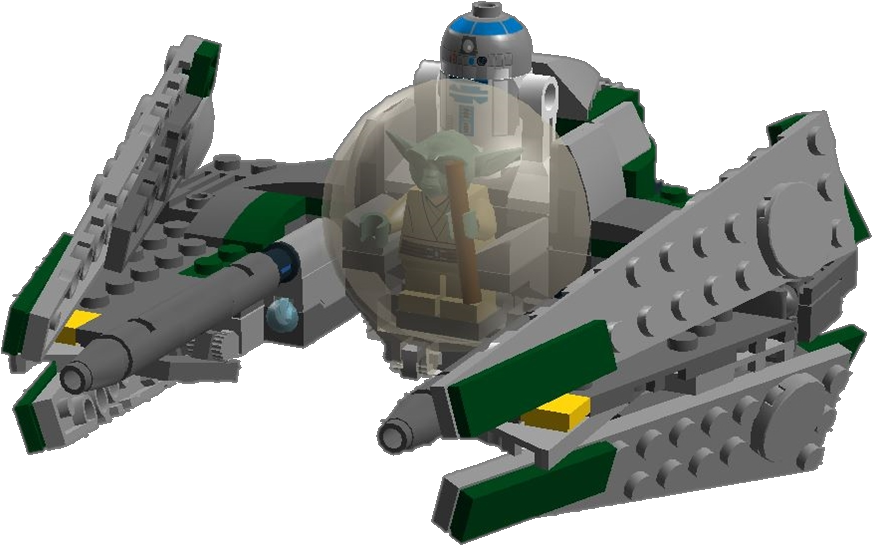 Yoda's Jedi Starfighter - Lego Star Wars Yoda Jedi Starfighter (922x608), Png Download
