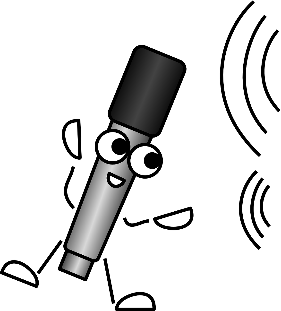 Vector - Mike Sound Clipart (1157x1280), Png Download