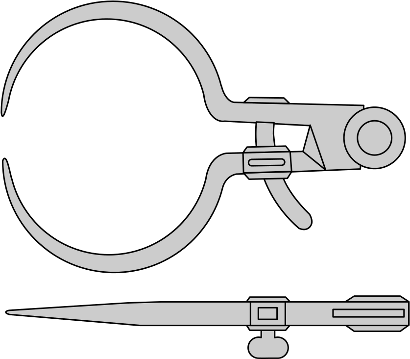 File - Compas Epaisseur2 - Svg - Line Art (979x930), Png Download