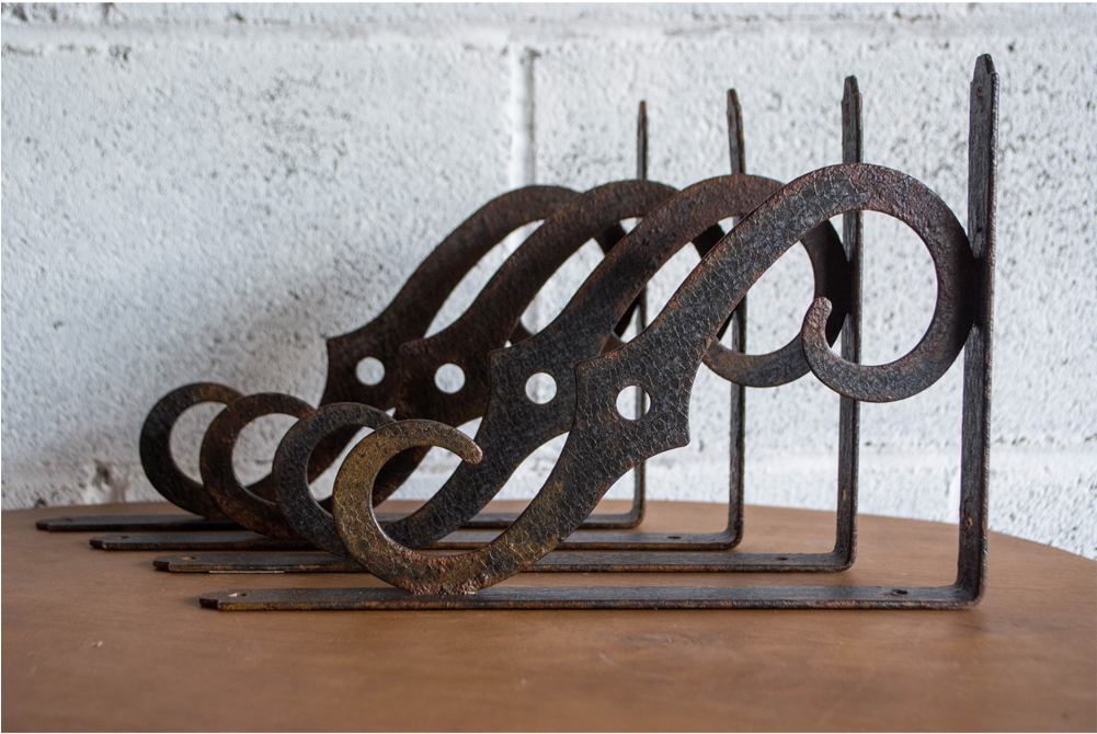 Vintage Black Shelf Brackets (1000x1326), Png Download