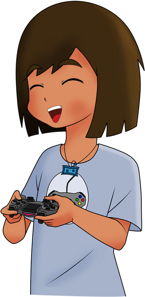 [one Half] Pix Feliz Ps4 - Cartoon (791x1024), Png Download